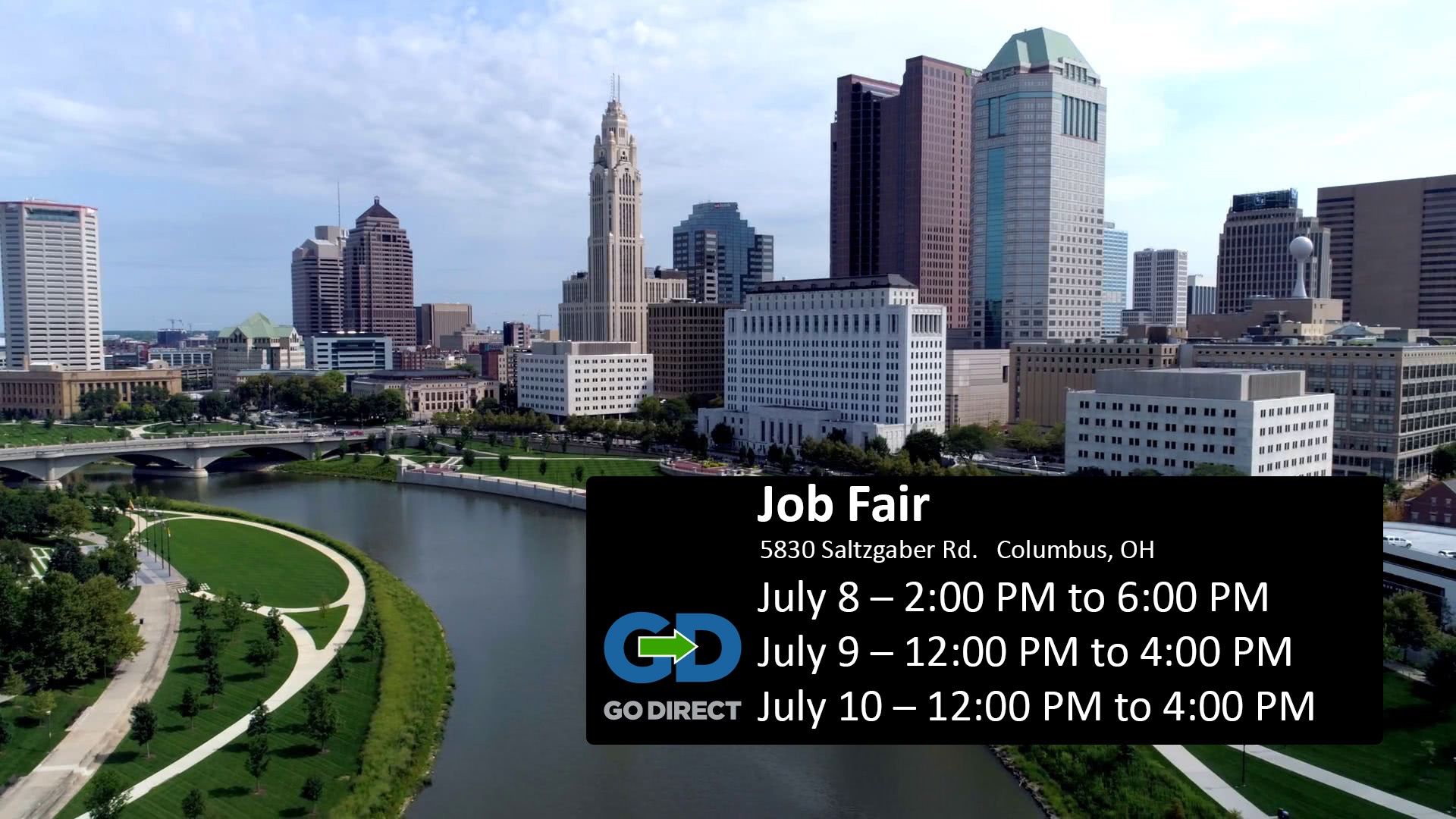 Job Fair! Columbus Ohio. Go Direct